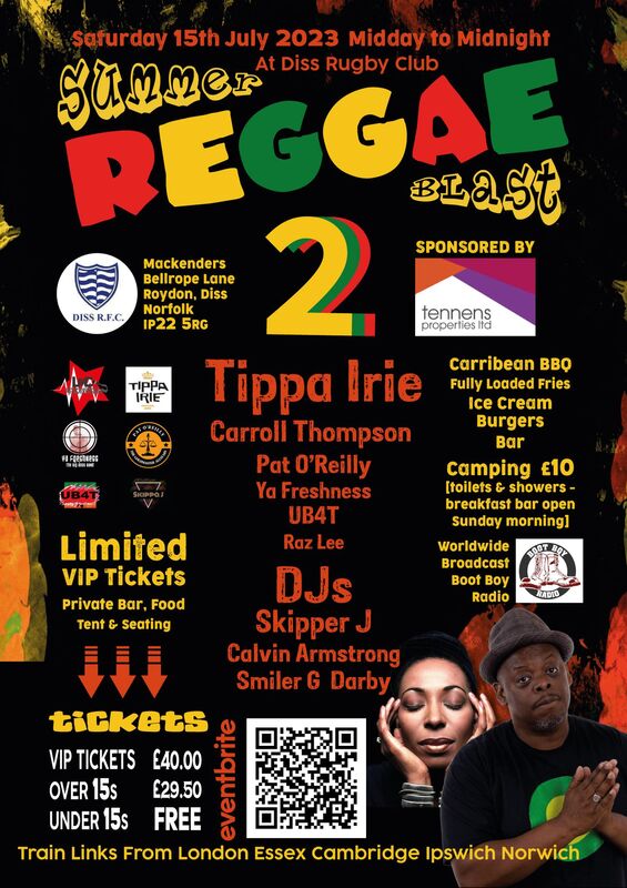 A poster for a Reggae music festival.